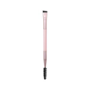 Real Techniques Dual Ended Brow Brush, For Shaping & Filling Eyebrows, Travel Friendly Spoolie & Brow Liner Brush, Blend Natural, Full or Laminated Brows, Luxury Applicator, Vegan, 1 Pc