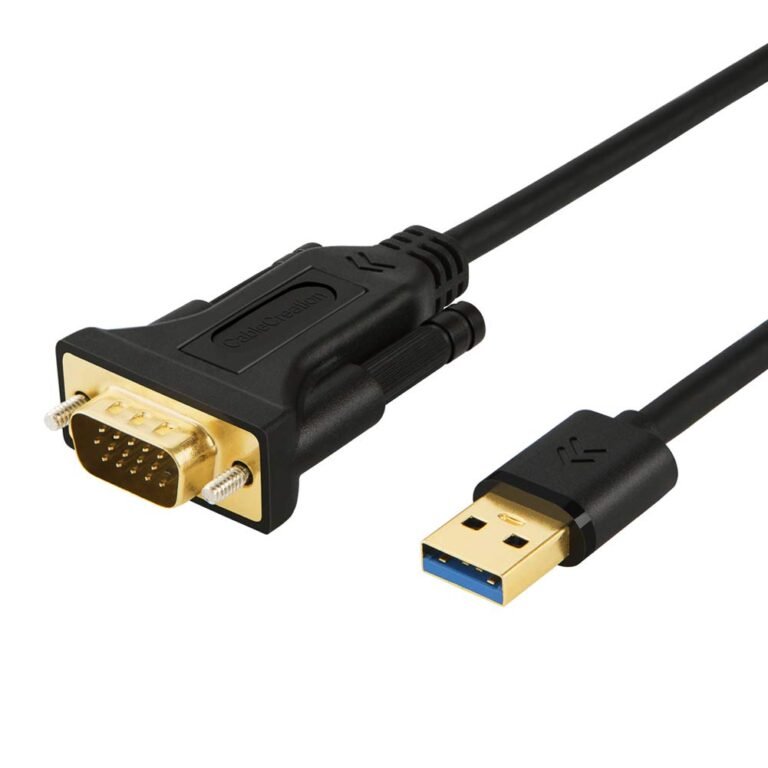 CableCreation USB to VGA Cable Video Cable, USB 3.0 to VGA 15 Pin Adapter