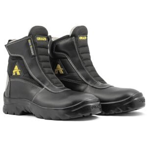 ORAZO PICUS TRAIL – Water-Resistant – CE Certified – EN13634:2017 – Level 2,2,2,1 – Motorcycle Riding Boots (Black, 5)