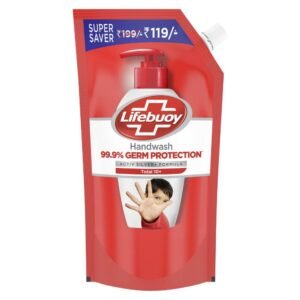 Lifebuoy Total 10 Germ Protection Liquid Hand Wash 675ml Refill Pack|| Kills 99.9% Germs|| Liquid Hand Soap Fights Bacteria & Viruses -Super Saver Offer