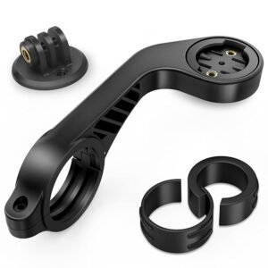 TUSITA Out Front Mount Compatible with Garmin Edge GPS Bike Computer, XOSS G/G+, iGPSPORT – Cycling Handlebar 25.4mm 31.8m