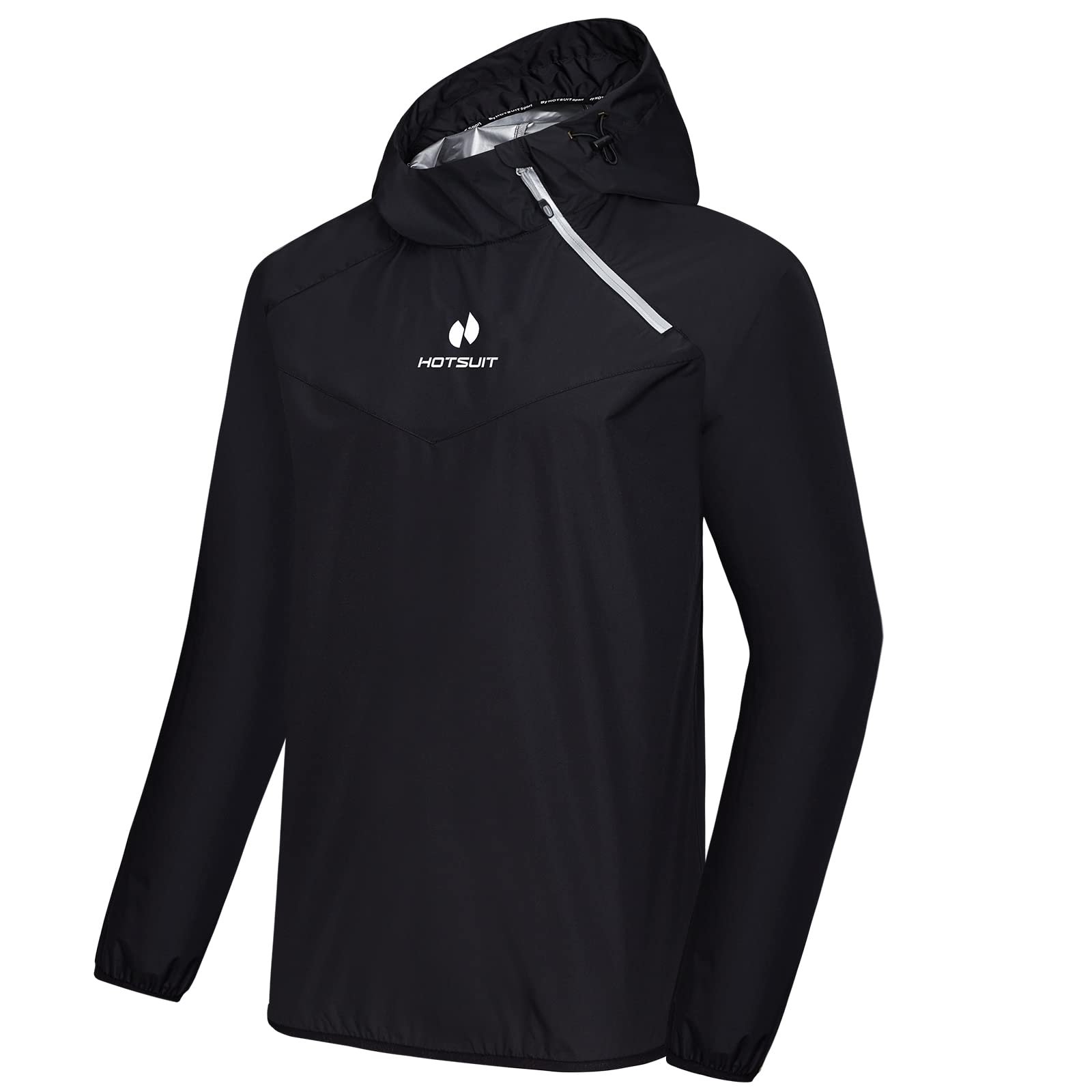 (XXX-Large, black jacket only) – HOTSUIT Sauna Suit Men Weight Loss Jacket Pant Gym Workout Sweat Suits
