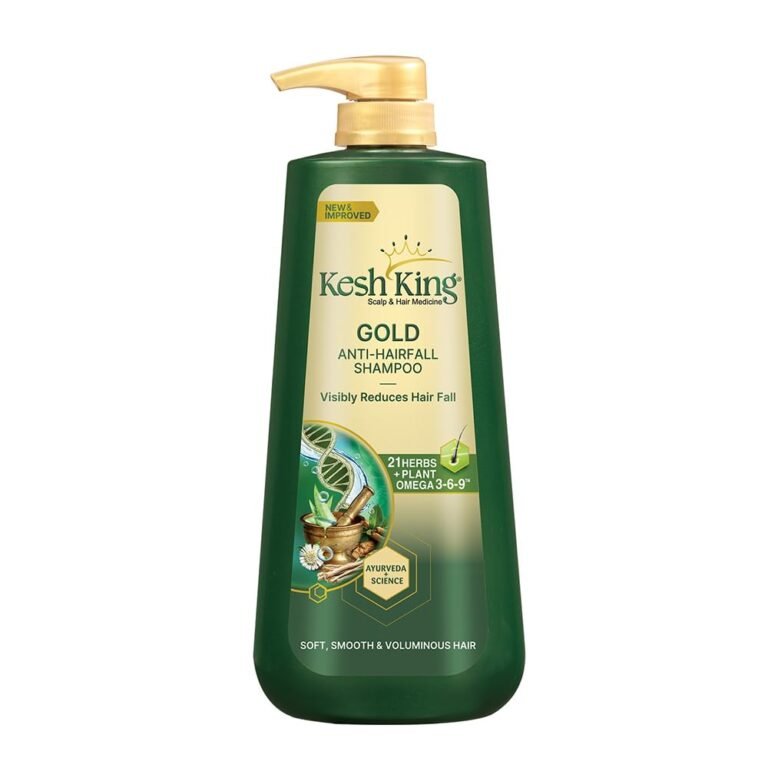 Kesh King Gold Anti Hairfall Shampoo, Reduces Hair Fall, Makes Hair Strong, Strengthens, Nourishes & Conditions, For Soft, Smooth & Voluminous Hair, for Men and Women, 600 ml
