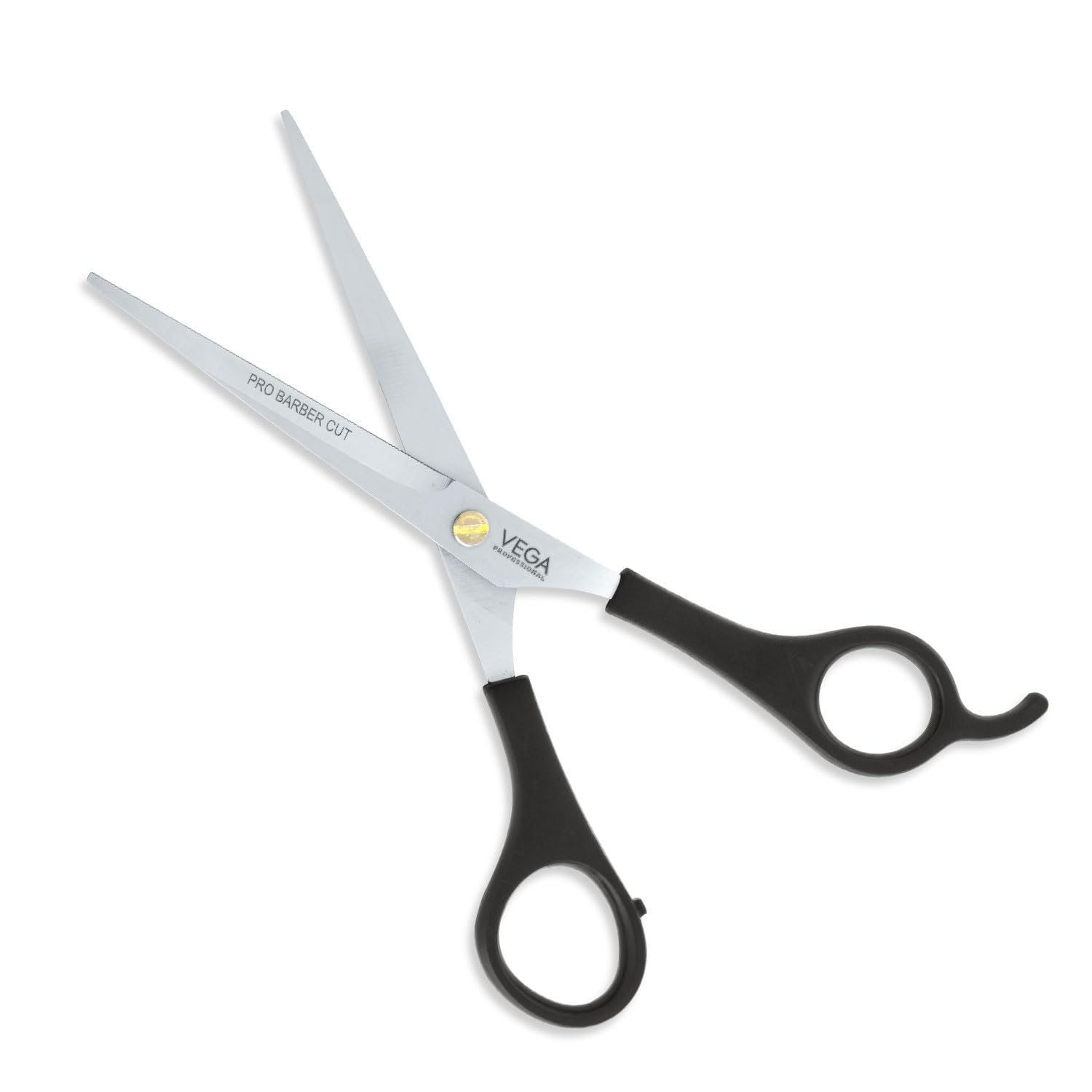 VEGA PROFESSIONAL Pro Barber Cut 6.5 Inch Hair Cutting Scissor | Academy Line Stainless Steel Professional Hairdressing Scissors for Salon, Barber & Home Use | Sharp Smooth Blades (VPVSC-32)