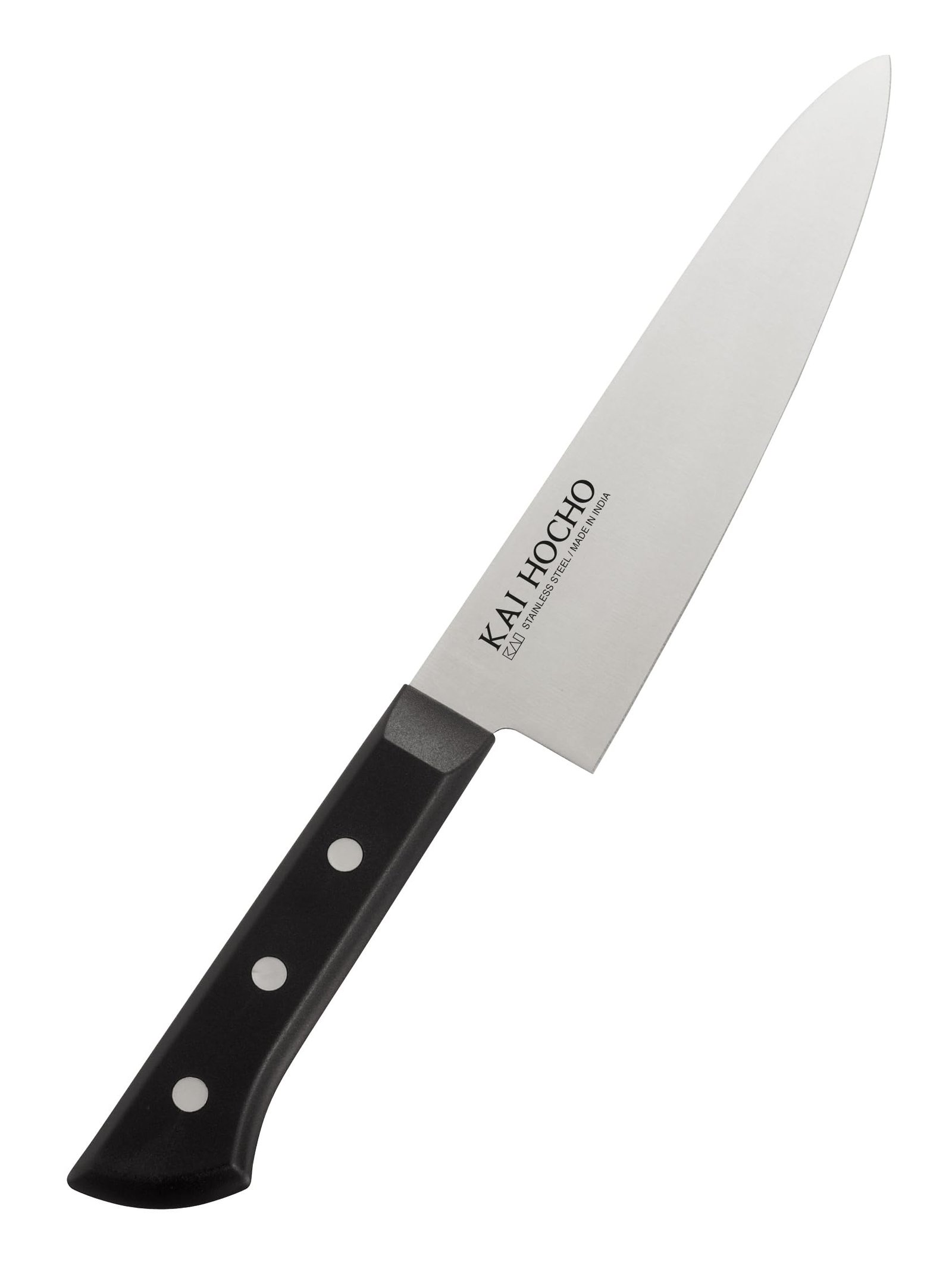 KAI Gift Box Hocho Premium Chef Knife 7.36 Inc. Blade, Black, Stainless Steel Knife.