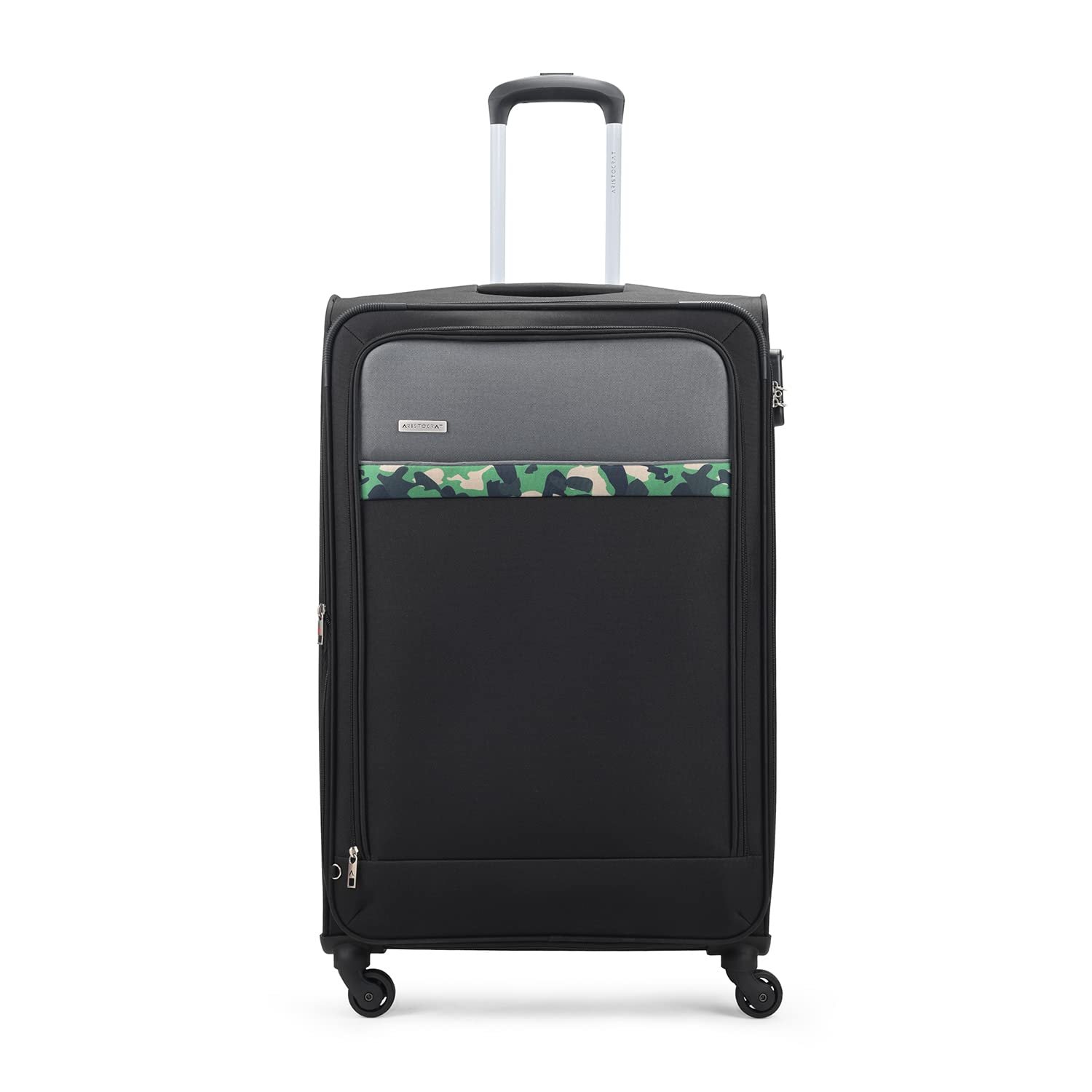 Aristocrat Commander Soft Case Large Size (Check-in) Trolley Bag, Black