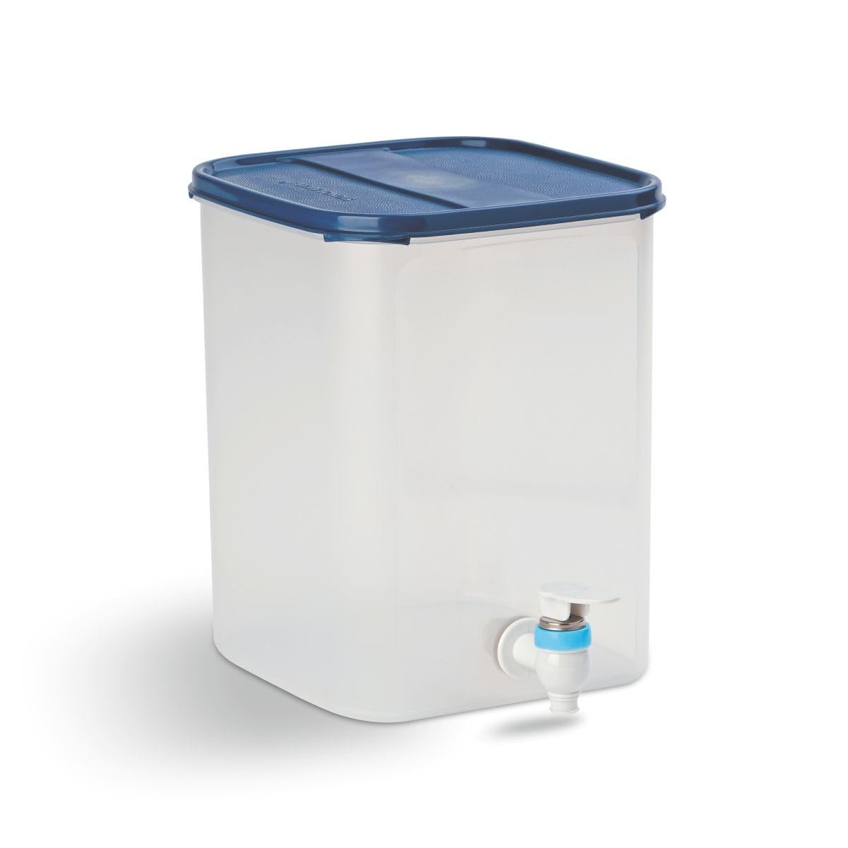 SIGNORA WARE Continental Plastic Water Container | BPA Free Water Dispenser | Container with Leakproof Tap | Ideal for Home, Office & Outdoor Use Water Storage (6.5 Litre | Set of 1 | Blue)