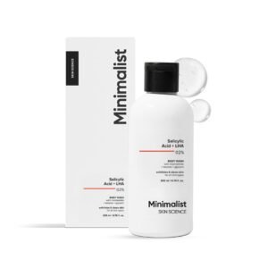 Minimalist 2% Salicylic Acid + LHA Body Wash | Gentle Exfoliating Bodywash for Body Acne, Un-even, Rough & Bumpy Skin | Sulphate (SLS), Dye, & Fragrance Free | Shower Gel for Women & Men | 200 ml