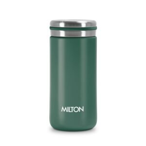Milton Shiny 200 Thermosteel Water Bottle 190 ml, 24 Hr Hot and Cold I Leak Proof Lid, ISI Certified I Vacuum Insulated I for Office, Gym, School I Green