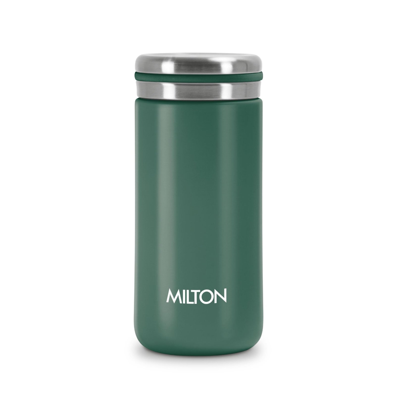 Milton Shiny 200 Thermosteel Water Bottle 190 ml, 24 Hr Hot and Cold I Leak Proof Lid, ISI Certified I Vacuum Insulated I for Office, Gym, School I Green