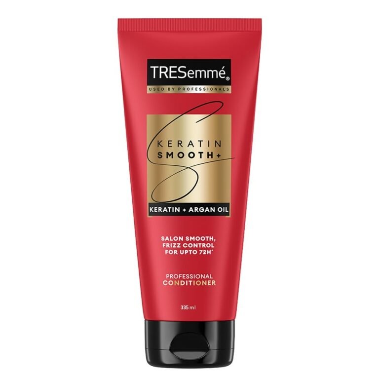 TRESemmé Keratin Smooth Anti Frizz Conditioner 335ml | 72H Frizz Control with Keratin Protein & Argan Oil | Paraben Free Hair Conditioner for Dry Frizzy Hair
