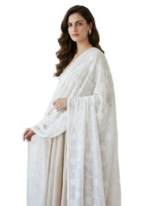 DUPATTA BAZAAR Women’s Floral Chiffon Dupatta