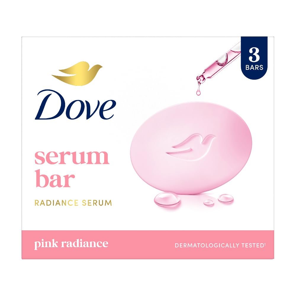 Dove Serum Bar | with Radiance Serum | Pink Radiance | 375g (125g x 3)