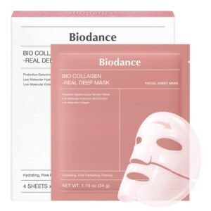Biodance Bio-Collagen Real Deep Mask, Hydrating Hydrogel, 34g x 4