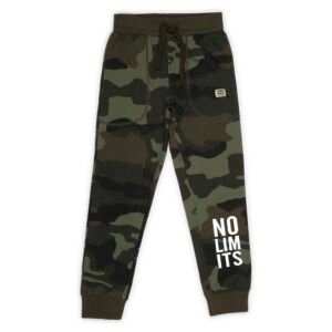 Alan Jones Clothing Boys Camouflage Joggers Trackpant | Ribbed Waist & Bottom Hem | Drawstring Closure | Regular Fit