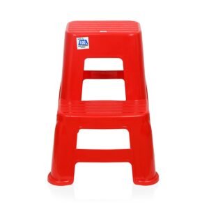 Nilkamal STL 21 Strong and Durable Plastic Step Stool for Home, Bedroom, Bathroom, Kitchen, Living Room, Office, Adult, Kids, Children’s and Garden Stool with high Load Capacity. (Bright Red)