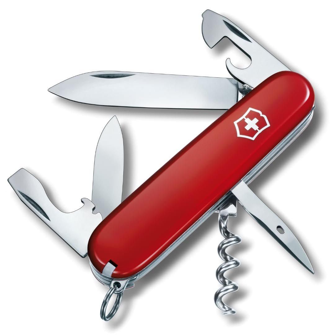 Victorinox Swiss Army Knife – Spartan – 12 Functions, Multitool – Red, 91mm, Medium (1.3603)