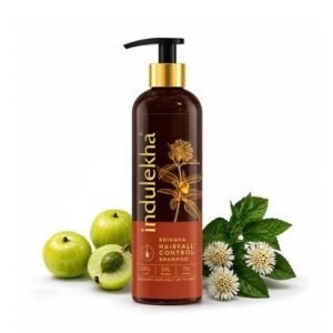 Indulekha Bringha Hair Fall Control Shampoo with Bringha, Brahmi and Amla, Reduces Hair fall up to 98%, Recommended by Ayurvedic Experts, for Men and Women, 340 ml