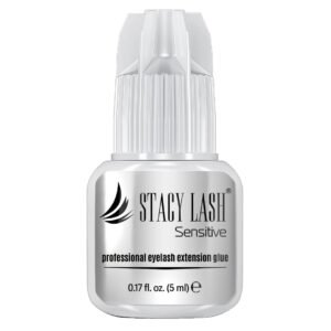 Stacy Lash Sensitive Eyelash Extension Glue Stacy Lash 5 ml / LOW Fume / Medical Grade Black Lash Adhesive / Minimize the potential of Irritation, Allergy, Fume, or Odor