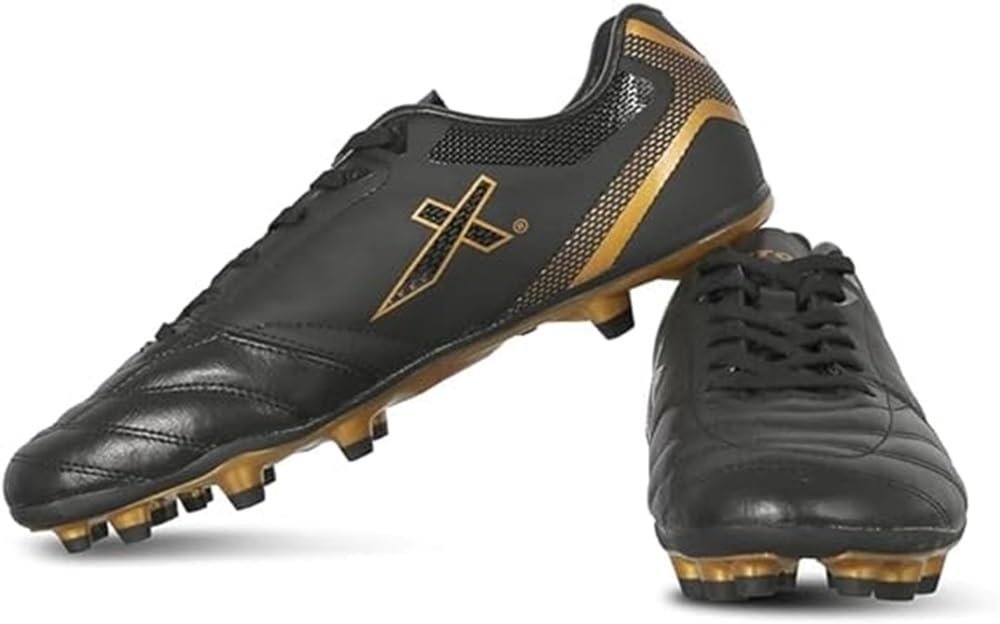 Vector X Men’s High-Performance Blaze Series Football Shoes with TPU Sole/PVC Synthetic Leather Upper|Athletic Player Footwear for Adult, Men & Boys|Walking|Comfortable Sports Lace-Up Soccer Studs