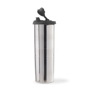 SignoraWare Easy Flow Stainless Steel Oil Dispenser | Airtight & Spill proof | Food grade | Pourer Drizzler | Easy to Clean | Best for Essential Oils & Grilling | Best for Home Use (1.1 Ltr | Black)