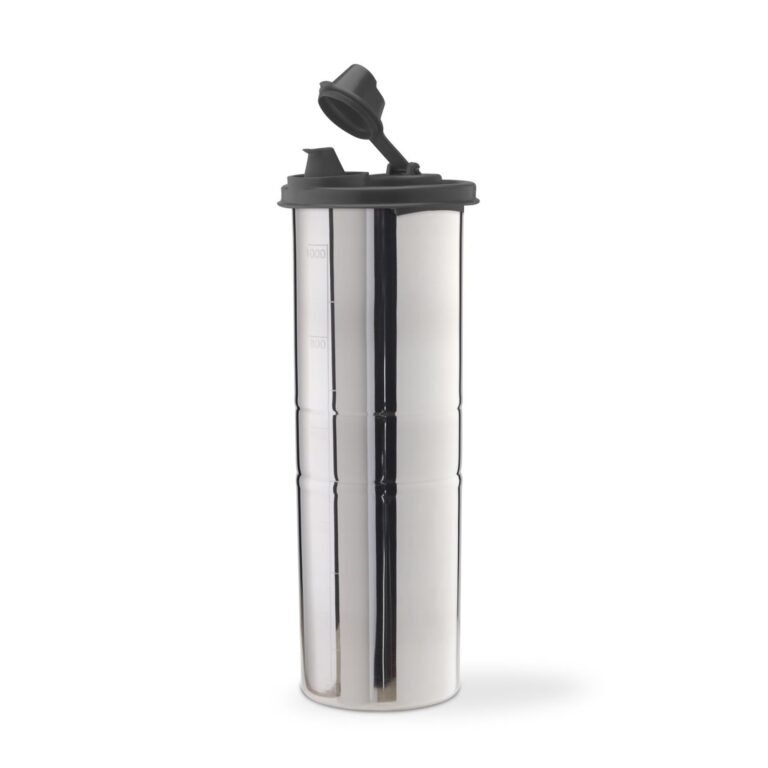 SignoraWare Easy Flow Stainless Steel Oil Dispenser | Airtight & Spill proof | Food grade | Pourer Drizzler | Easy to Clean | Best for Essential Oils & Grilling | Best for Home Use (1.1 Ltr | Black)