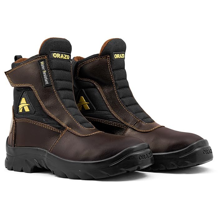 ORAZO PICUS TRAIL – Water-Resistant – CE Certified – EN13634:2017 – Level 2,2,2,1 – Motorcycle Riding Boots (Cocoa, 5)