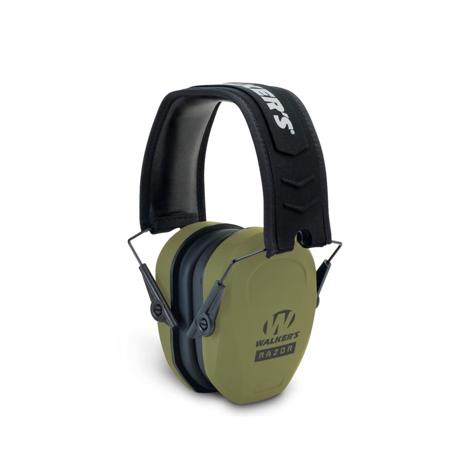 Razor Slim Passive Earmuff – Ultra Low-Profile Earcups – Olive Dark Green