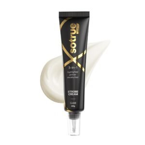 Sotrue Strobe Cream Gold, 30g | Primer, Highlighter & Moisturizer | 3 in 1 Illuminating Makeup Base | Japanese Sakura & Hyaluronic Acid | Dewy Glazed Instant Glow