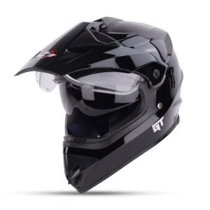Steelbird GT Off Road ISI Certified Motocross Double Visor Full Face Helmet Outer Clear Visor and Inner Smoke Sun Shield