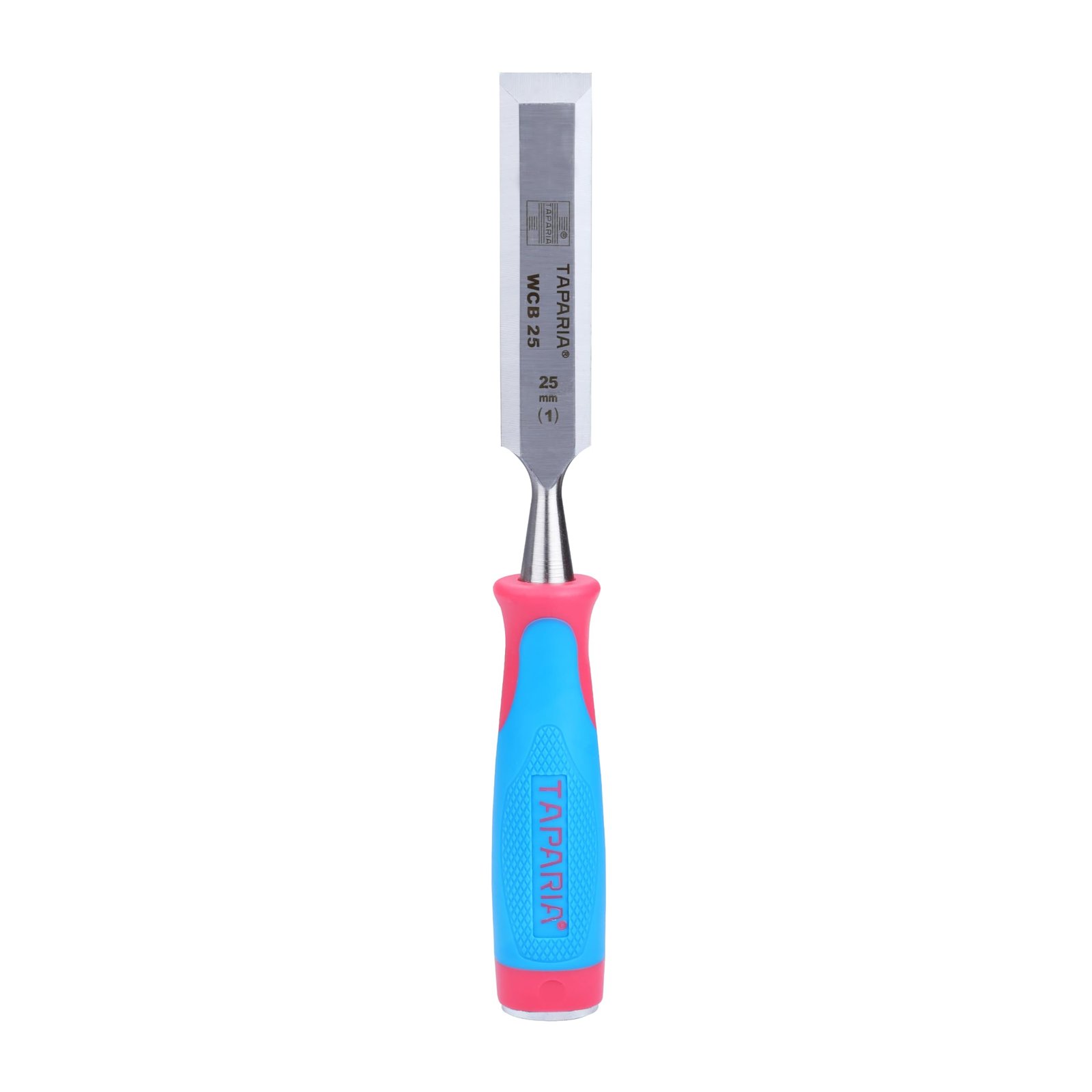 Taparia WCB25 Steel (25mm) Bevelled Edge Chisel (Blue and Silver)