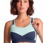 Van Heusen Women’s Cotton Sports Bra | Racerback | Medium Impact | Anti‑Bacterial Tech | Keeps you dry and Fresh | Sweat Absorbent | Ideal for Workout & Gym | Lightly padded | Slip -on Bra| Style 44004