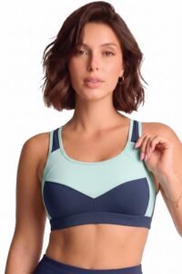 Van Heusen Women’s Cotton Sports Bra | Racerback | Medium Impact | Anti‑Bacterial Tech | Keeps you dry and Fresh | Sweat Absorbent | Ideal for Workout & Gym | Lightly padded | Slip -on Bra| Style 44004