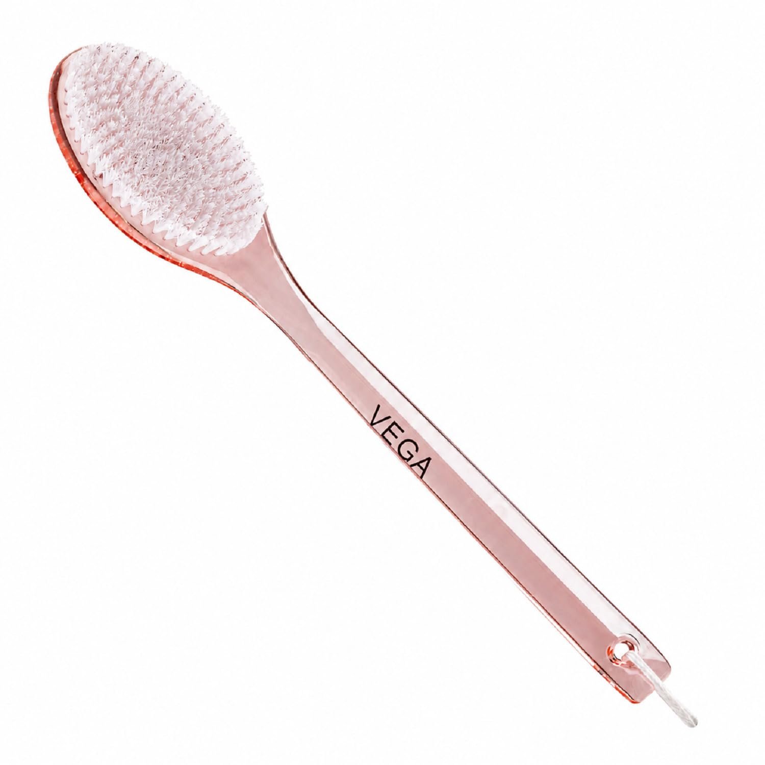 Vega Bath Body Brush with Long Handle, Soft Bristle Scrubber for Men & Women, Exfoliating Shower Tool for Deep Cleansing, Dead Skin Removal, Blood Circulation & Massage (BA-1/3)