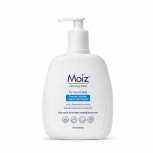Moiz Cleansing Lotion | Face & Body Cleanser for Sensitive & Dry Skin | Supports Skin Barrier | Aloe Vera & Pro-Vitamin B5 | pH 5.6 | Soap, Sulphate & Paraben Free | 200ml
