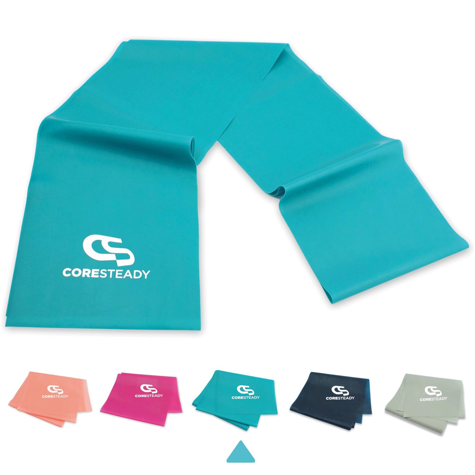 Coresteady Resistance Band For Men & Women – Exercise Band to Build Strength, Flexibility, Muscle & Tone – For Fitness, Stretching, Pilates, Physio & Yoga – With Exercise e-Guide