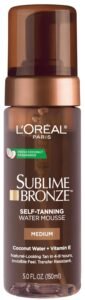 L27Oreal Paris L’Oreal Paris Skin Care Sublime Bronze Hydrating Self-Tanning Water Mousse, 5 Fluid Ounce