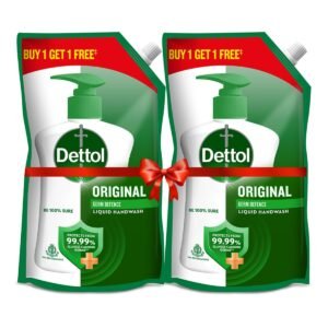 Dettol Liquid Handwash Refill – Original Hand Wash- 675ml, (Buy 1 Get 1 Free) | Germ Defence Formula | 10x Better Germ Protection