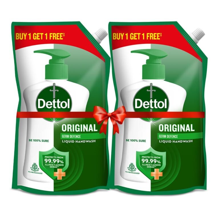 Dettol Liquid Handwash Refill – Original Hand Wash- 675ml, (Buy 1 Get 1 Free) | Germ Defence Formula | 10x Better Germ Protection