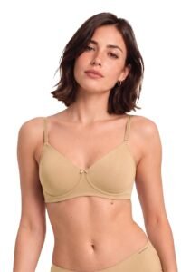 Van Heusen Women’s Everyday Cotton Bra|Medium Coverage|Non Padded|Non Wired|Seamless Moulded Cups|Anti Bacterial Tech| Keeps you Fresh|Sweat Absorbent|No Slip Soft Straps|Detachable Straps|Style 11001