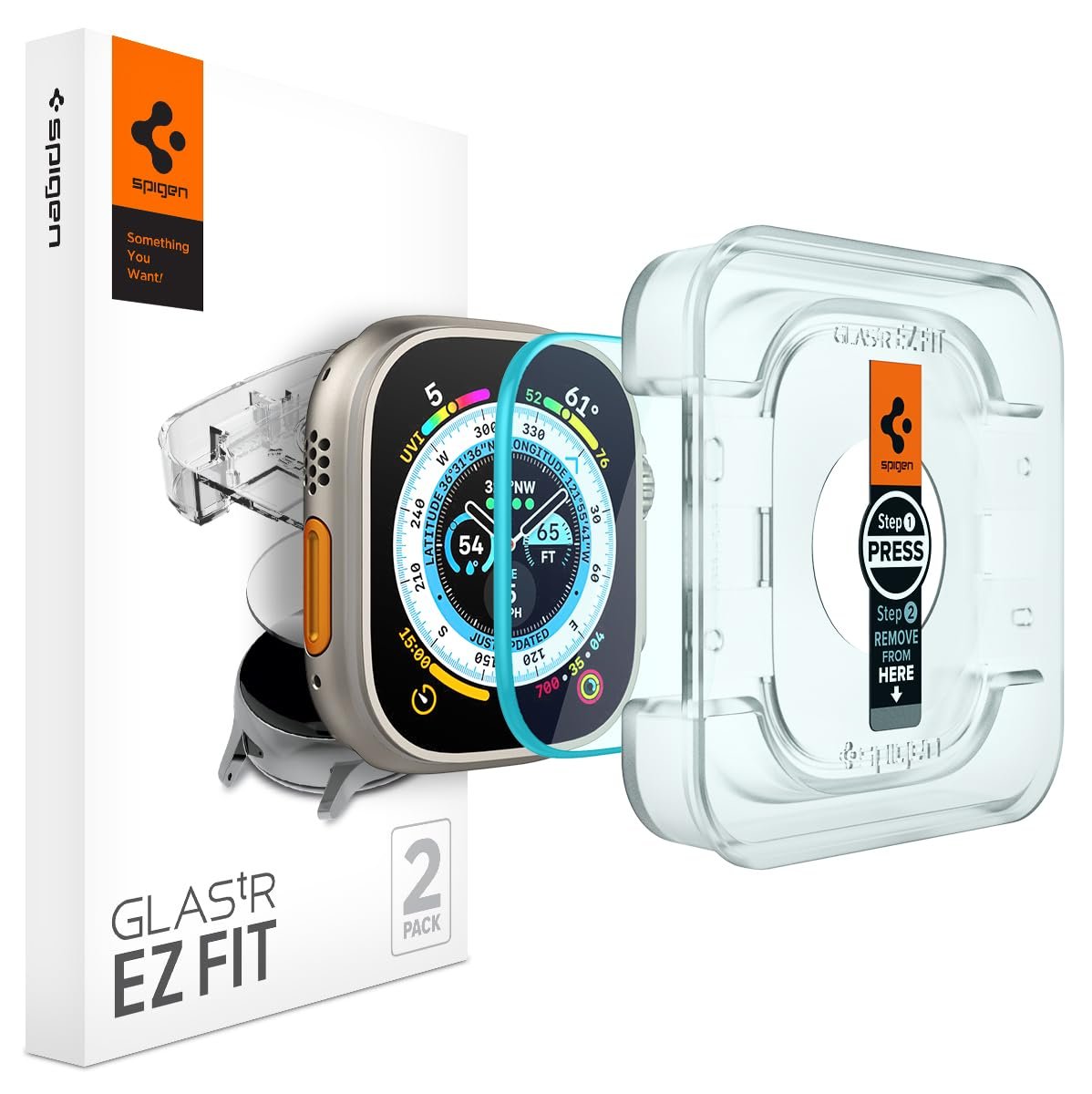 Spigen EZ Fit Tempered glass for Apple Watch Ultra 4/3 / 2/1 (49mm)