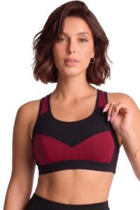 Van Heusen Women’s Cotton Sports Bra | Racerback | Medium Impact | Anti‑Bacterial Tech | Keeps you dry and Fresh | Sweat Absorbent | Ideal for Workout & Gym | Lightly padded | Slip -on Bra| Style 44004