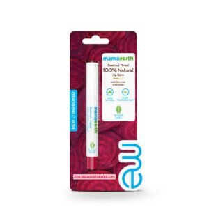 Mamaearth Beetroot Tinted 100% Natural Lip Balm with Beetroot & Beeswax for 12h Moisturized Lips – 2 g | 100% Natural Formula which Provides 12H Moisturization* | Free From Harmful Chemicals & Made Safe Approved