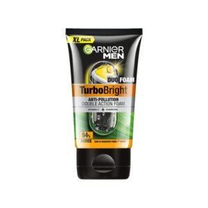 Garnier Men, Face Wash, Brightening & Anti-Pollution, TurboBright Double Action, 155 g