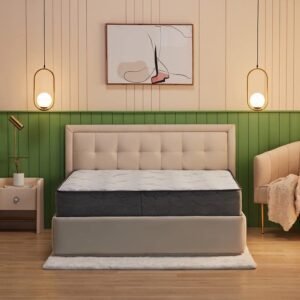 Wakefit Elevate Pocket Spring Mattress with Memory Foam | 10 Years Warranty | Mattress Queen Bed, 10-Inch Bed Mattress, Queen Size (78x60x10 Inches, Medium Soft & Bouncy)
