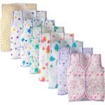 TS LAVI TAVI New Born Baby Clothes Set 0-3 Months – Newborn Baby Boys & Girls Clothes Sando Vest Front Open T-Shirt Casual Regular Fit and Sleepwear Multicolour Unisex Pack of of 8