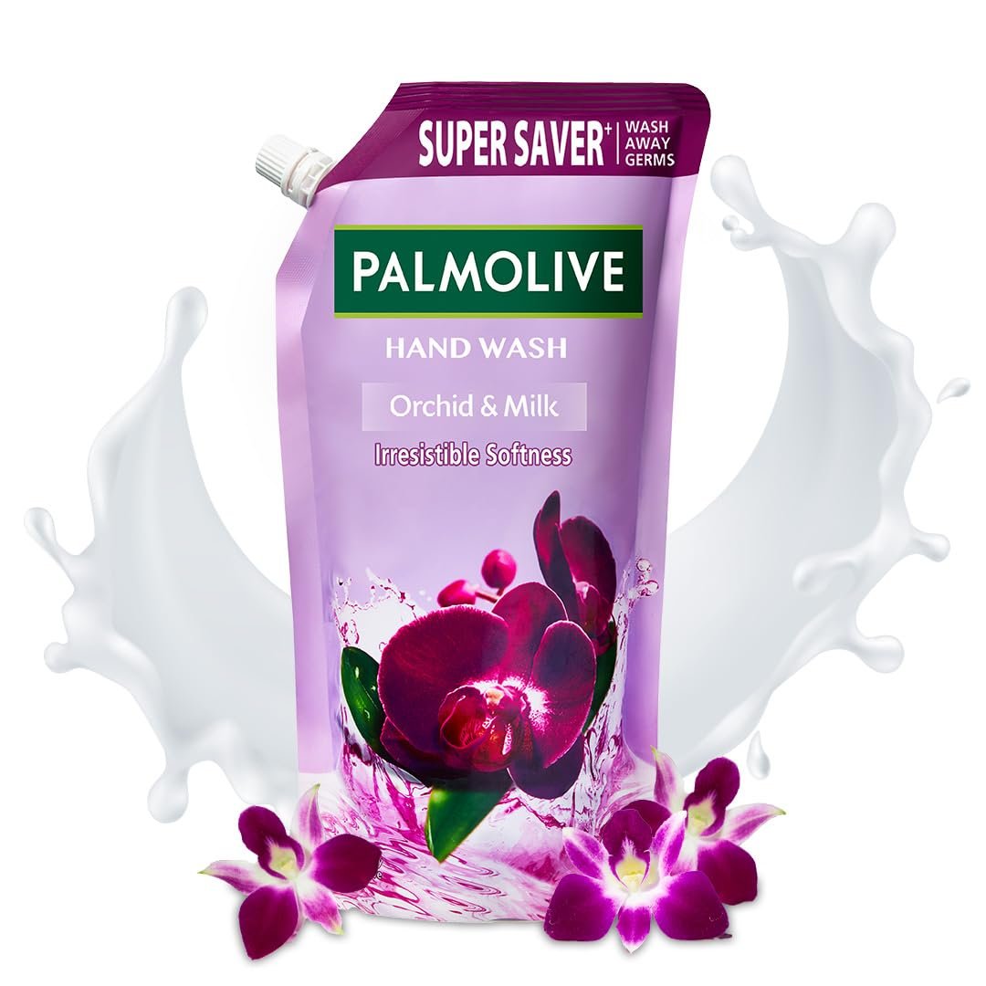 Palmolive Naturals Black Orchid & Milk Liquid Hand Wash, 750 ml Refill Pack | Delicate floral fragrance | Hydrating milky foam | Softens hands