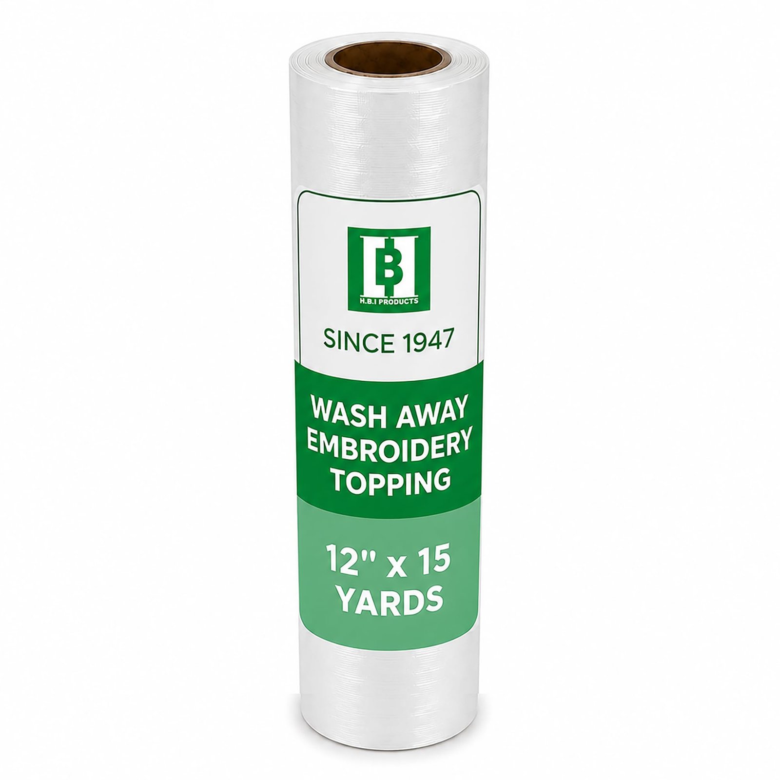 Wash Away Water Soluble Stabilizer and Topping 12″ inch x 15 Yard Embroidery Stabilizer and Topping