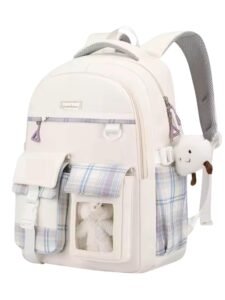 Tinytot 30 Litre Japanese Korean Style School Bag Water-Resistant Laptop & Travel Backpack – Unisex Large 18 Inches Multipurpose Student Backpack for Boys & Girls, Men & Women