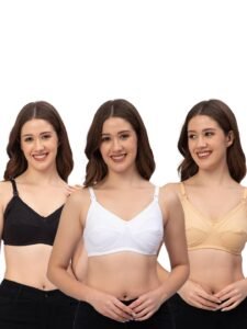 CEE 18 Cotton Non-Padded and Non-Wired Maternity Nursing Feeding Bra for Women |Post Pregnancy Easy to Breastfeed | Cup Size: C